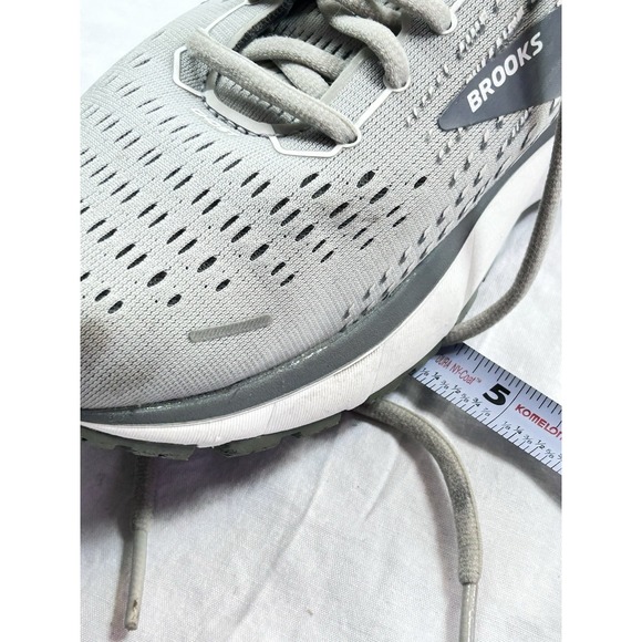 Brooks Gray Ghost 13 Running Athletic Shoes Sneakers Women's Size 9.5 Gray - Picture 16 of 16
